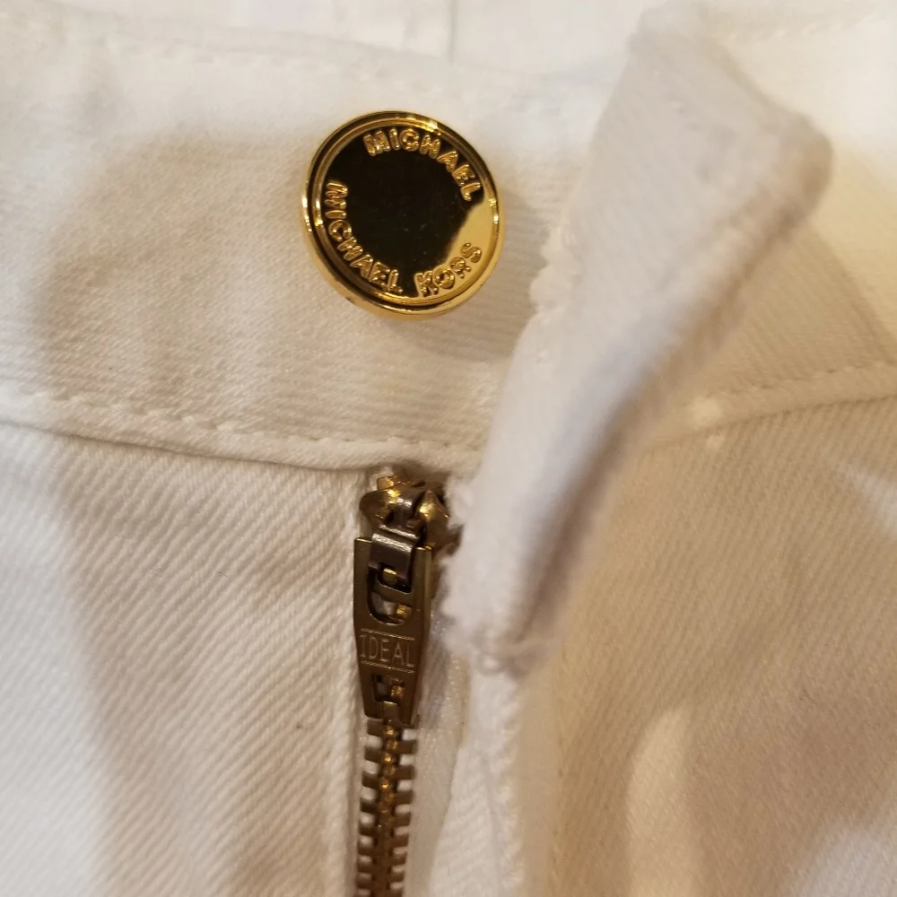 Michael Michael Kors Straight Leg Ankle Jeans White Sz 6